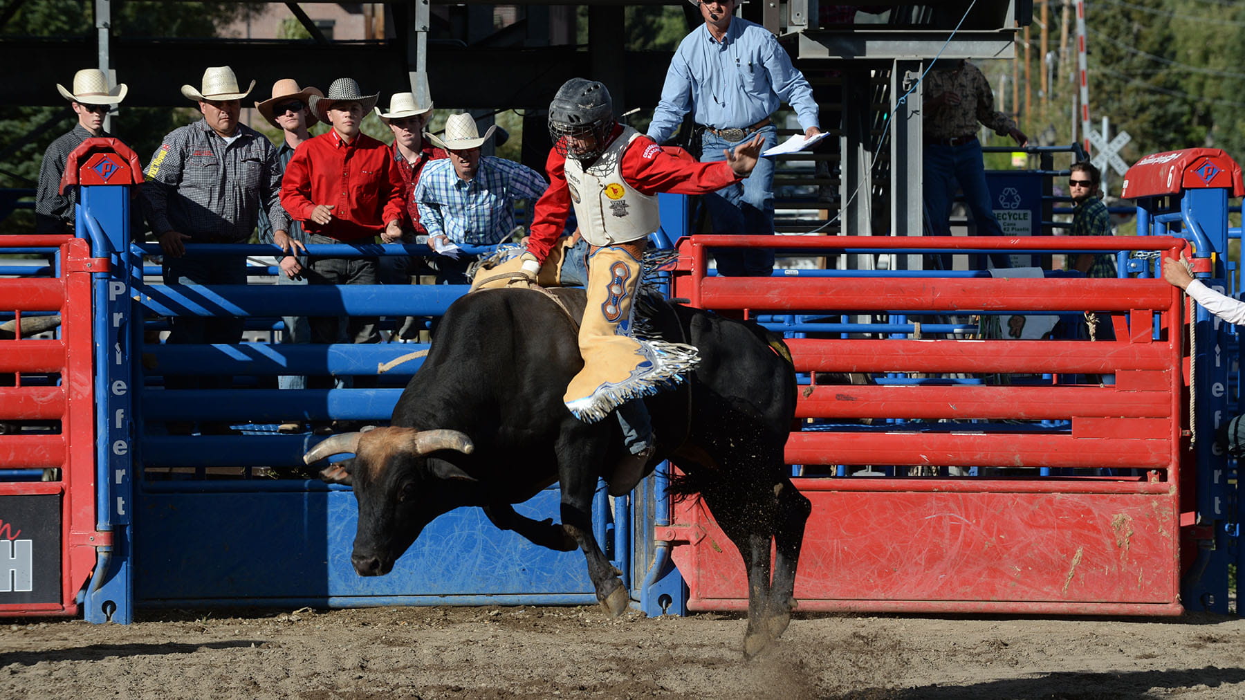 Riding in the Rockies Bull Riding